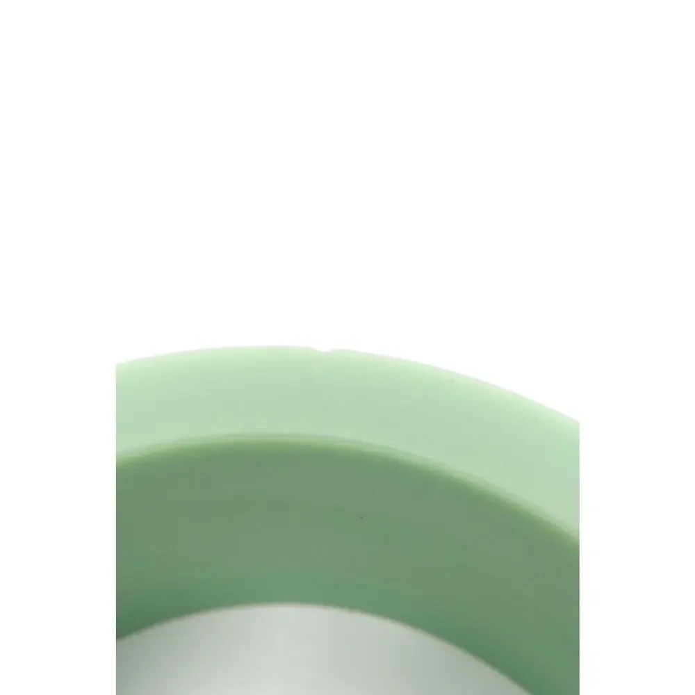 Vintage 1930s–40s Carved Mint Green Bakelite Bangle